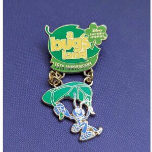 Disney California Adventure a Bug's land 15th Anniversary Pin Flik LE500 Cast Ex